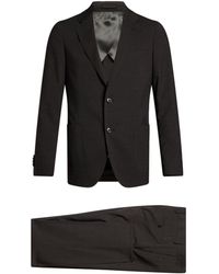 Lardini - Suit Wool, Polyester, Elastane - Lyst