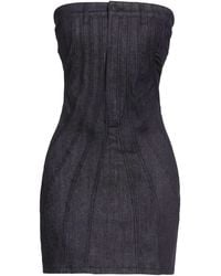 Mugler - Mini Dress Cotton, Elastane - Lyst