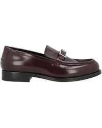 Sergio Rossi - Burgundy Loafers Soft Leather - Lyst