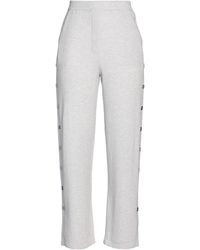 élégants et chinos Pantalons coupe droite Pantalon Coton Max & Moi en coloris Blanc Femme Vêtements Pantalons décontractés 