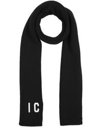 DSquared² - Logo Embroidered Knit Scarf - Lyst