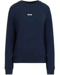 MSGM - Midnight Sweatshirt Cotton - Lyst