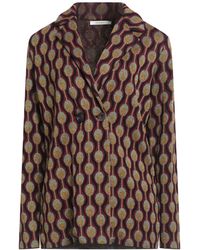 Maliparmi - Burgundy Blazer Viscose, Polyester, Lurex - Lyst