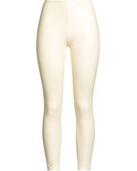 Wolford - Cream Pants Polyurethane - Lyst