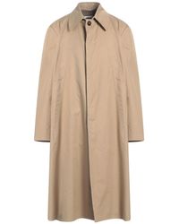 MM6 by Maison Martin Margiela - Khaki Overcoat & Trench Coat Cotton - Lyst