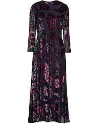 Etro - Maxi Dress Viscose, Silk - Lyst