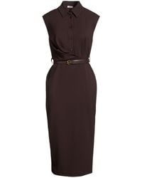 Oltre - Midi Dress - Lyst