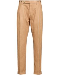 Berwich - Camel Pants Cotton, Polyester, Elastane - Lyst
