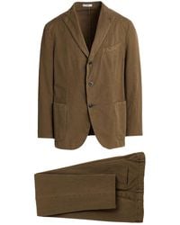 Boglioli - Khaki Suit Cotton, Linen, Elastane - Lyst
