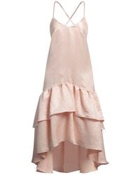 Atos Lombardini - Blush Midi Dress Viscose, Polyester, Polyamide - Lyst