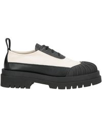 Plan C - Lace-Up Shoes Leather, Technical Fibers, Rubber - Lyst