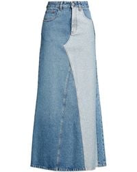 MM6 by Maison Margiela - Denim Skirt Cotton - Lyst