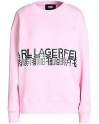 Karl Lagerfeld - Logo-print Crew-neck Sweatshirt - Lyst