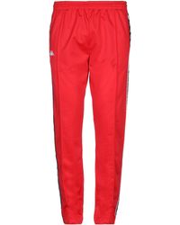 pantaloni della kappa rossi