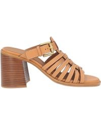 See By Chloé - Tan Sandals Leather - Lyst