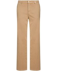 Teleria Zed - Taupe Pants Cotton, Lyocell, Elastane - Lyst