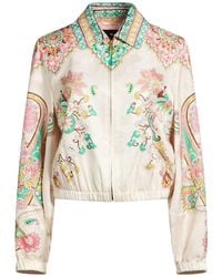Etro - Ivory Jacket Viscose, Silk - Lyst