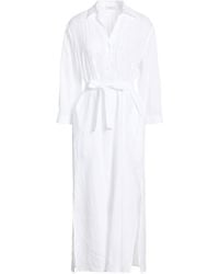 Peserico - Midi Dress Linen - Lyst