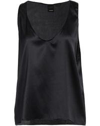 Pinko - Top Silk, Elastane - Lyst