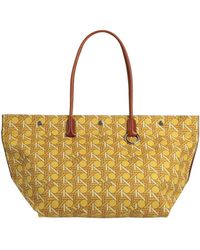 Tory Burch - Handbag Textile Fibers, Leather - Lyst