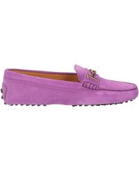 Tod's - Mauve Loafers Leather - Lyst