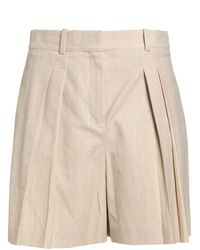 Theory - Sand Shorts & Bermuda Shorts Cotton, Linen, Elastane - Lyst