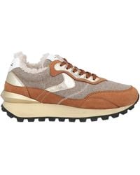Voile Blanche - Taupe Sneakers Leather, Textile Fibers - Lyst