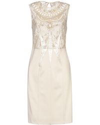 Elisabetta Franchi Knielanges Kleid - Natur