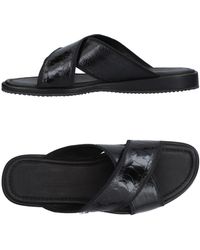 billionaire leather thong slippers