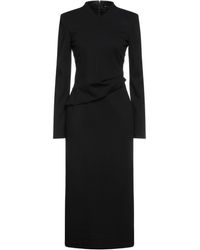 Womens Dresses Emporio Armani Dresses Emporio Armani Synthetic Midi Dress in Black 