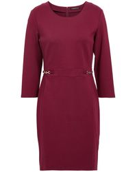 GAUDI - Jeans Burgundy Mini Dress Viscose, Polyamide, Elastane - Lyst