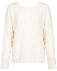 Gentry Portofino - Ivory Sweater Alpaca Wool, Mohair Wool, Viscose, Polyamide, Polyester - Lyst
