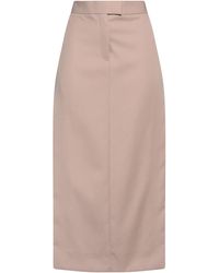 The Attico - Midi Skirt Virgin Wool, Cotton - Lyst
