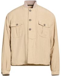 Giorgio Armani - Sand Jacket Linen, Silk, Virgin Wool, Polyamide, Elastane - Lyst
