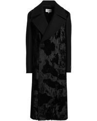 MM6 by Maison Martin Margiela - Coat Wool, Polyamide, Viscose, Cotton - Lyst