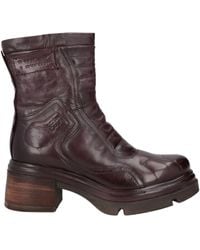 A.s.98 - Plum Ankle Boots Leather - Lyst
