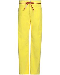 Marni - Jeans Cotton, Acrylic, Viscose, Elastane, Calfskin - Lyst