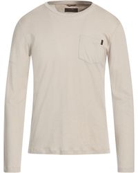 Moorer - Taupe T-Shirt Cotton, Cashmere - Lyst