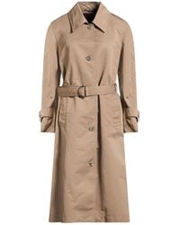 Moorer - Sand Overcoat & Trench Coat Polyester - Lyst