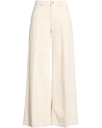 ViCOLO - Cream Pants Cotton, Modal, Elastane - Lyst