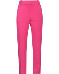 Pinko - Fuchsia Pants Viscose, Polyamide, Elastane - Lyst