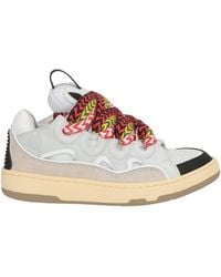 Lanvin - Light Sneakers Calfskin, Polyester - Lyst