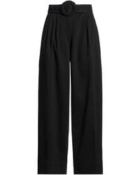 FARM Rio - Twill Wide Pants With Pleats And Belt Pants Cotton, Elastane - Lyst