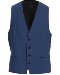 BOSS - Tailored Vest Virgin Wool, Elastane - Lyst