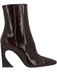 Fendi - Dark Ankle Boots Leather - Lyst
