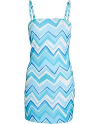 Missoni - Azure Mini Dress Polyester, Elastane - Lyst