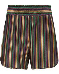 Momoní - Shorts & Bermuda Shorts Viscose, Metallic Fiber, Polyamide, Elastane - Lyst