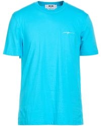 MSGM - T-Shirt Cotton - Lyst