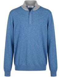 Gran Sasso - Turtleneck Virgin Wool, Viscose, Cashmere, Polyester, Polyurethane - Lyst