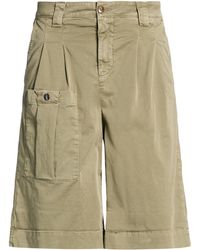 Blauer - Military Shorts & Bermuda Shorts Cotton, Elastane - Lyst